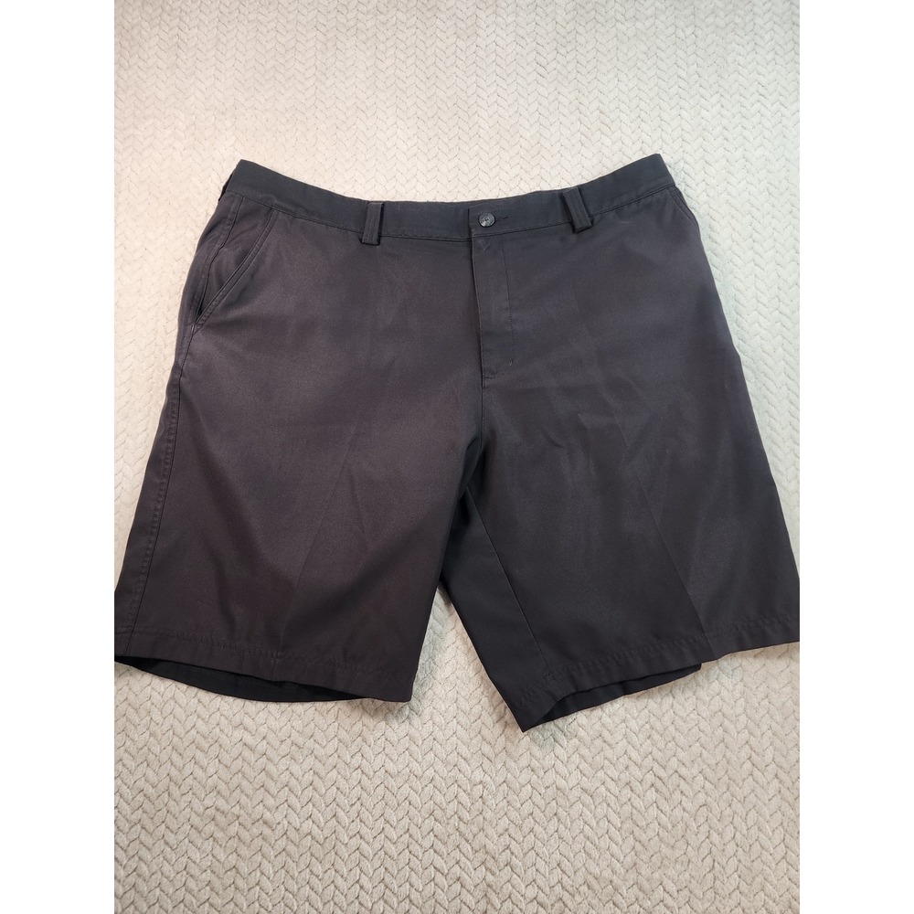 Adidas Golf Shorts Men Size 40 Black Stretch Lightweight Athletic Casual‎ Logo